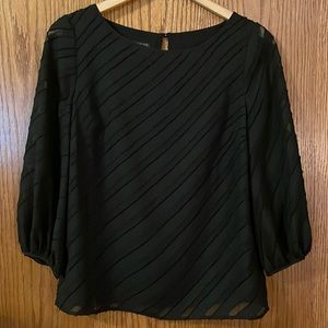 Talbots black lace top